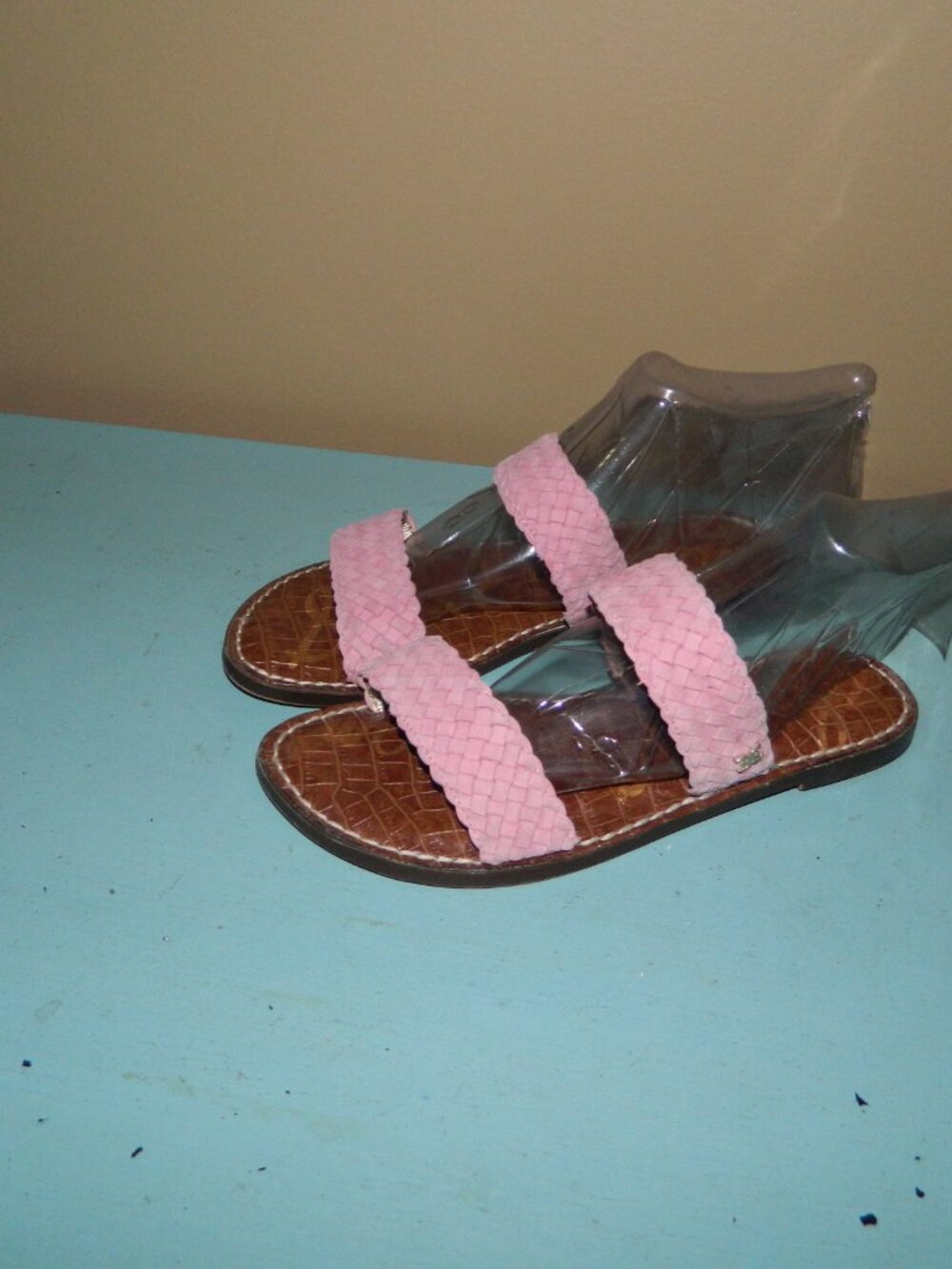 Sam Edelman Gala 2 Braided Basketweave Slides Sandals Sz 6 - Picture 2 of 5